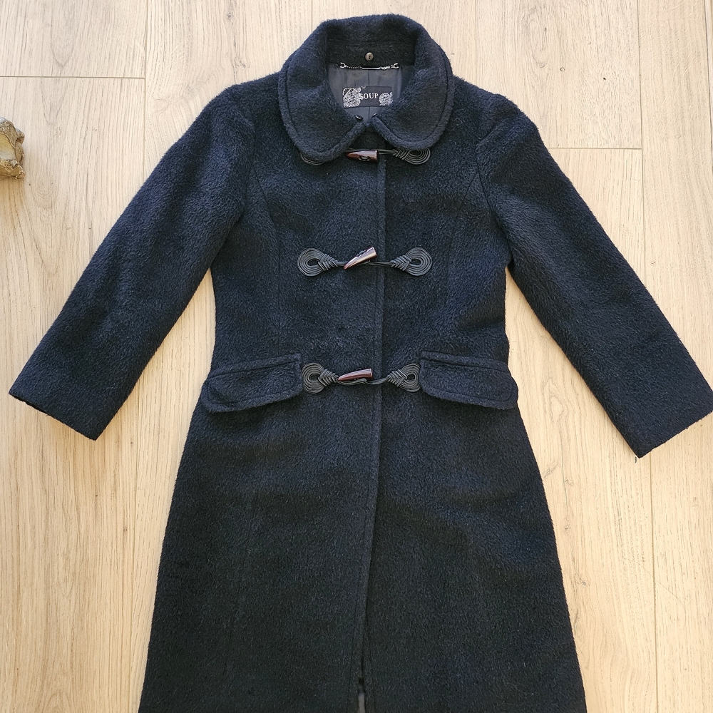 Women's Black Wool Coat